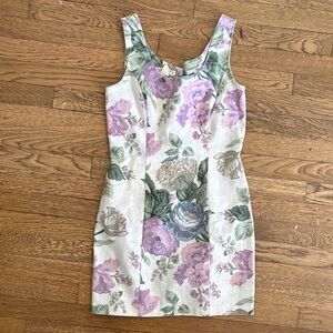 Rampage Floral Mini Dress in Purple and Green